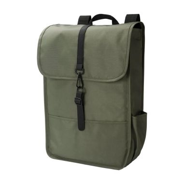 Mochila RPET 300D con solapa y hebilla