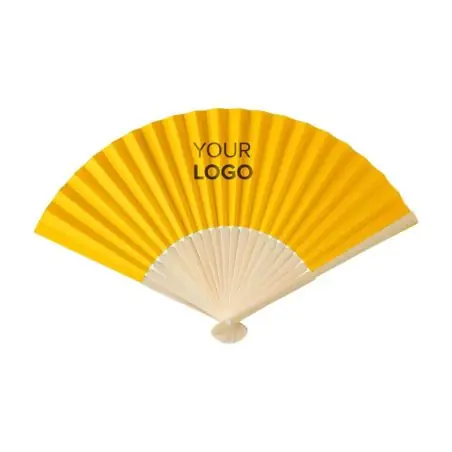 Abanico de bambú y papel para verano