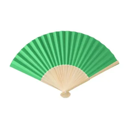 Abanico de bambú y papel para verano