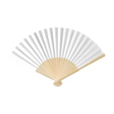 Abanico de bambú y papel para verano