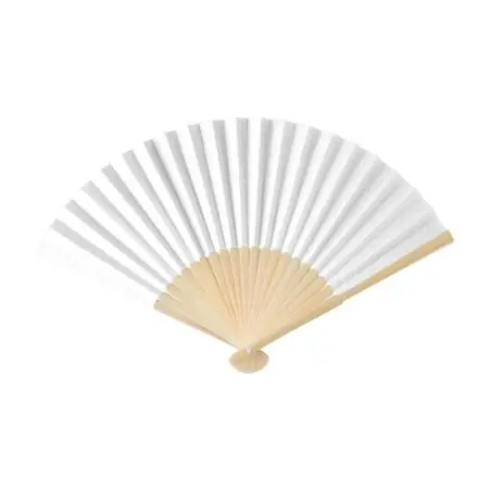 Abanico de bambú y papel para verano