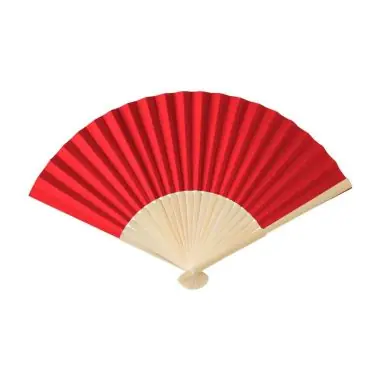 Abanico de bambú y papel para verano