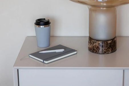 Taza acero inoxidable tapa PP 350 ml