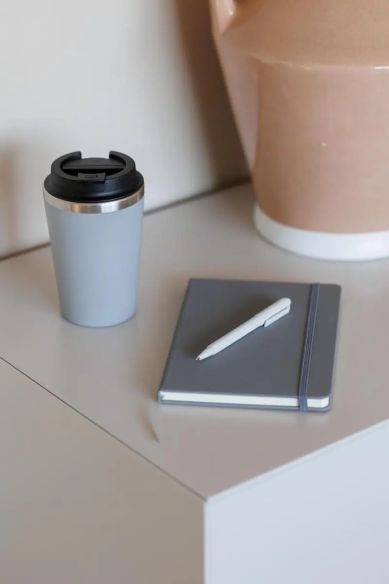 Taza acero inoxidable tapa PP 350 ml