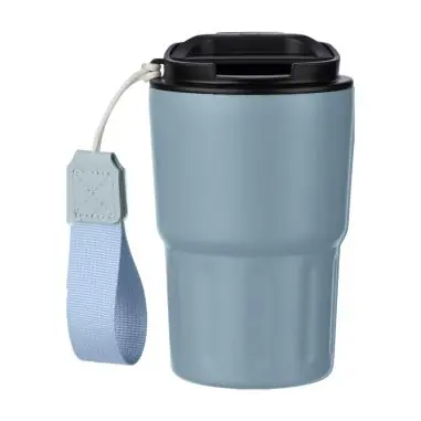 Vaso termo inox doble pared 320 ml tapa PP asa caja