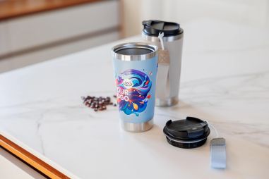 Vaso termo inox reciclado 500 ml doble pared tapa caja