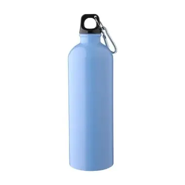Bidón acero reciclado 750 ml con mosquetón