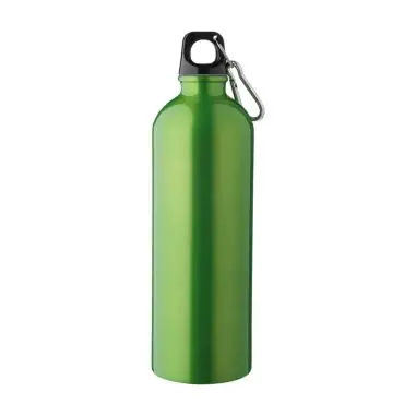Bidón acero reciclado 750 ml con mosquetón