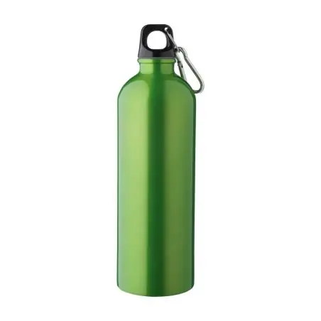 Bidón acero reciclado 750 ml con mosquetón