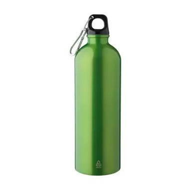 Bidón acero reciclado 750 ml con mosquetón