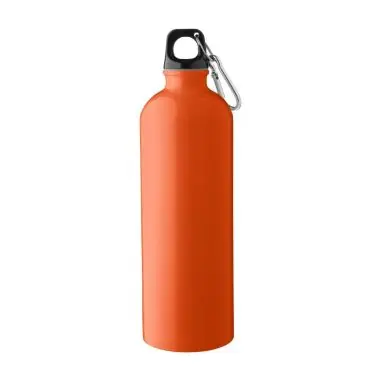 Bidón acero reciclado 750 ml con mosquetón
