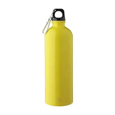 Bidón acero reciclado 750 ml con mosquetón