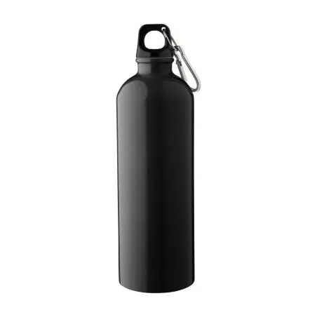 Bidón acero reciclado 750 ml con mosquetón