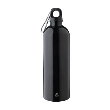 Bidón acero reciclado 750 ml con mosquetón