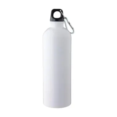 Bidón acero reciclado 750 ml con mosquetón