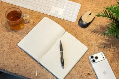 Cuaderno A5 de RPET PU con tapa dura