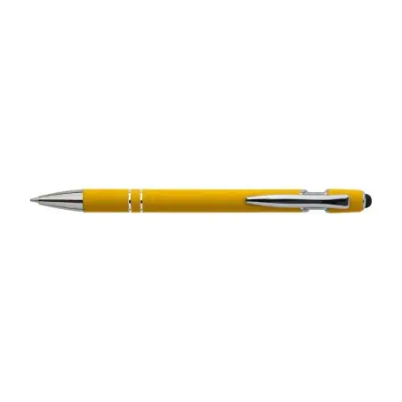 Bolígrafo aluminio reciclado caucho con puntero