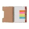 Libreta reciclada espiral con adhesivos y regla - Imagen 4