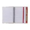 Libreta reciclada espiral con adhesivos y regla - Imagen 5