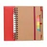 Libreta reciclada espiral con adhesivos y regla - Imagen 7