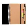 Libreta reciclada espiral con adhesivos y regla - Imagen 14