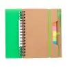 Libreta reciclada espiral con adhesivos y regla - Imagen 32