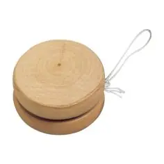 Yoyó de madera de sequoya con cuerda de algodón