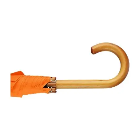 Paraguas 8 paneles poliéster automático mango madera velcro