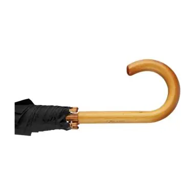 Paraguas 8 paneles poliéster automático mango madera velcro