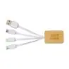 Set de cables de bambú 3 en 1 - Imagen 3