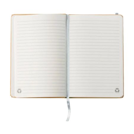 Cuaderno A5 cartón reciclado 160 páginas goma marcapáginas