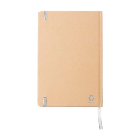 Cuaderno A5 cartón reciclado 160 páginas goma marcapáginas