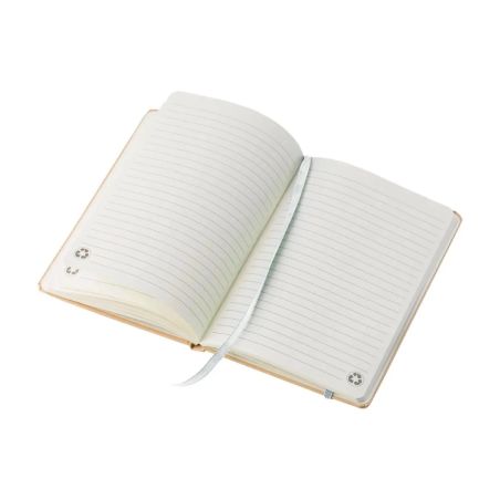 Cuaderno A5 cartón reciclado 160 páginas goma marcapáginas