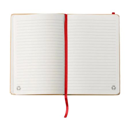 Cuaderno A5 cartón reciclado 160 páginas goma marcapáginas