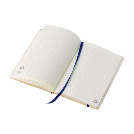 Cuaderno A5 cartón reciclado 160 páginas goma marcapáginas