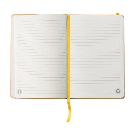 Cuaderno A5 cartón reciclado 160 páginas goma marcapáginas