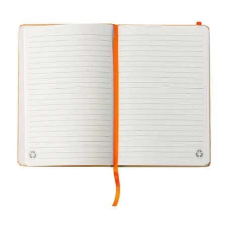 Cuaderno A5 cartón reciclado 160 páginas goma marcapáginas
