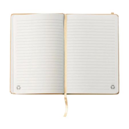 Cuaderno A5 cartón reciclado 160 páginas goma marcapáginas