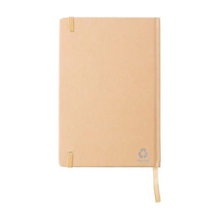 Cuaderno A5 cartón reciclado 160 páginas goma marcapáginas