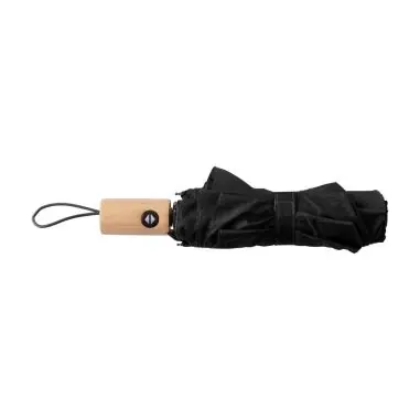 Paraguas plegable rPET automático mango bambú velcro