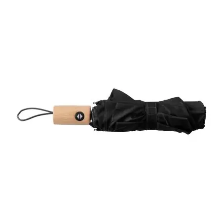 Paraguas plegable rPET automático mango bambú velcro