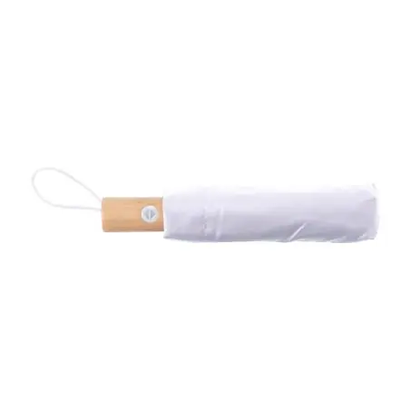 Paraguas plegable rPET automático mango bambú velcro