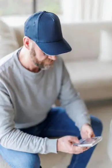 Gorra algodón twill 5 paneles visera sándwich velcro