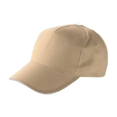 Gorra algodón twill 5 paneles visera sándwich velcro