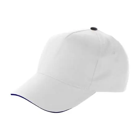 Gorra algodón twill 5 paneles visera sándwich velcro