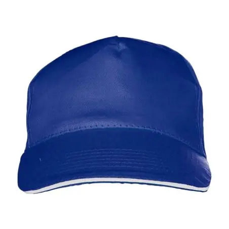 Gorra algodón twill 5 paneles visera sándwich velcro