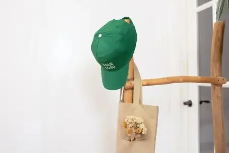 Gorra algodón twill 5 paneles visera sándwich velcro