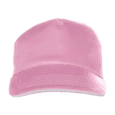 Gorra algodón twill 5 paneles visera sándwich velcro