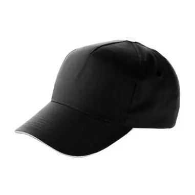 Gorra algodón twill 5 paneles visera sándwich velcro