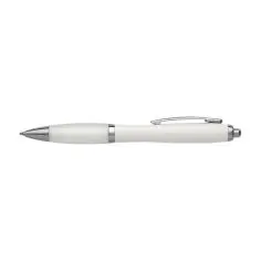 Bolígrafo ABS reciclado grip goma acero tinta azul